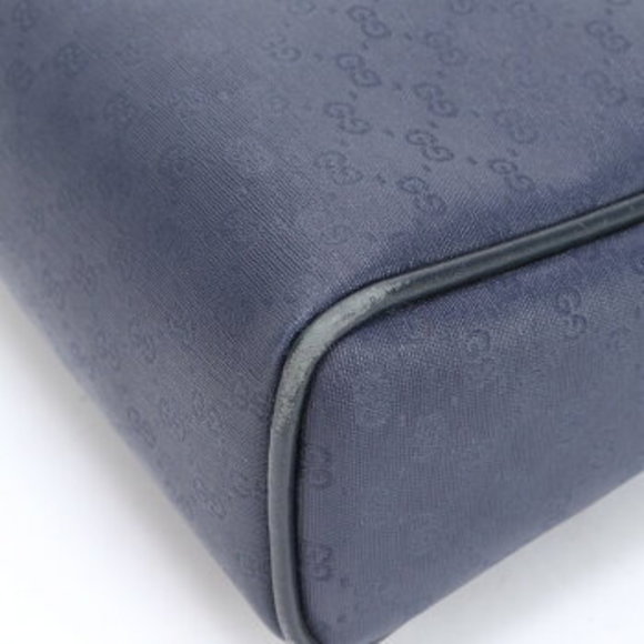 Gucci GG Leather Crossbody Bag Navy Blue - Picture 11 of 11